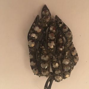 Three vintage antique brooches